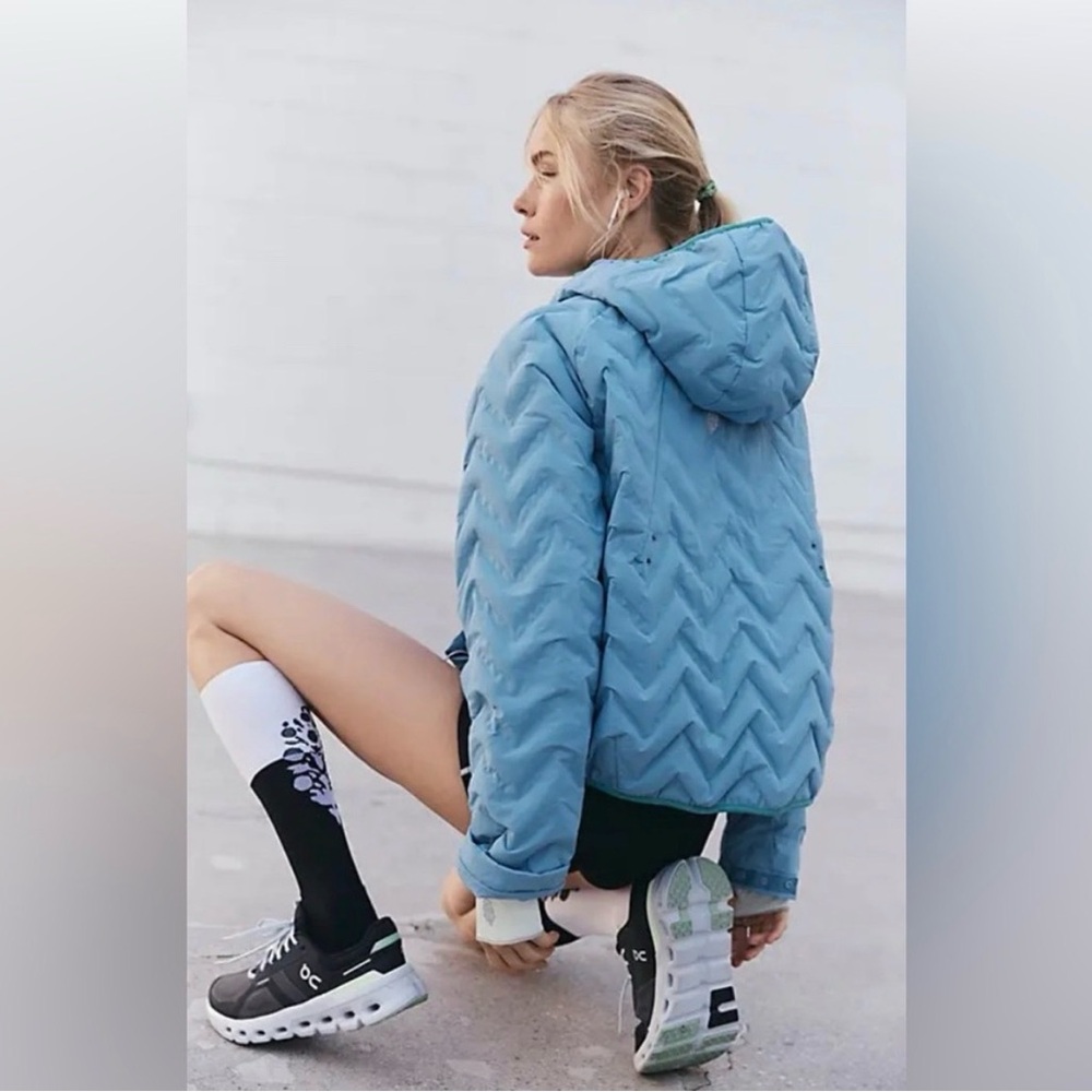 Free People Movement Gettin Lost Packable Puffer XS Deep End - NWT